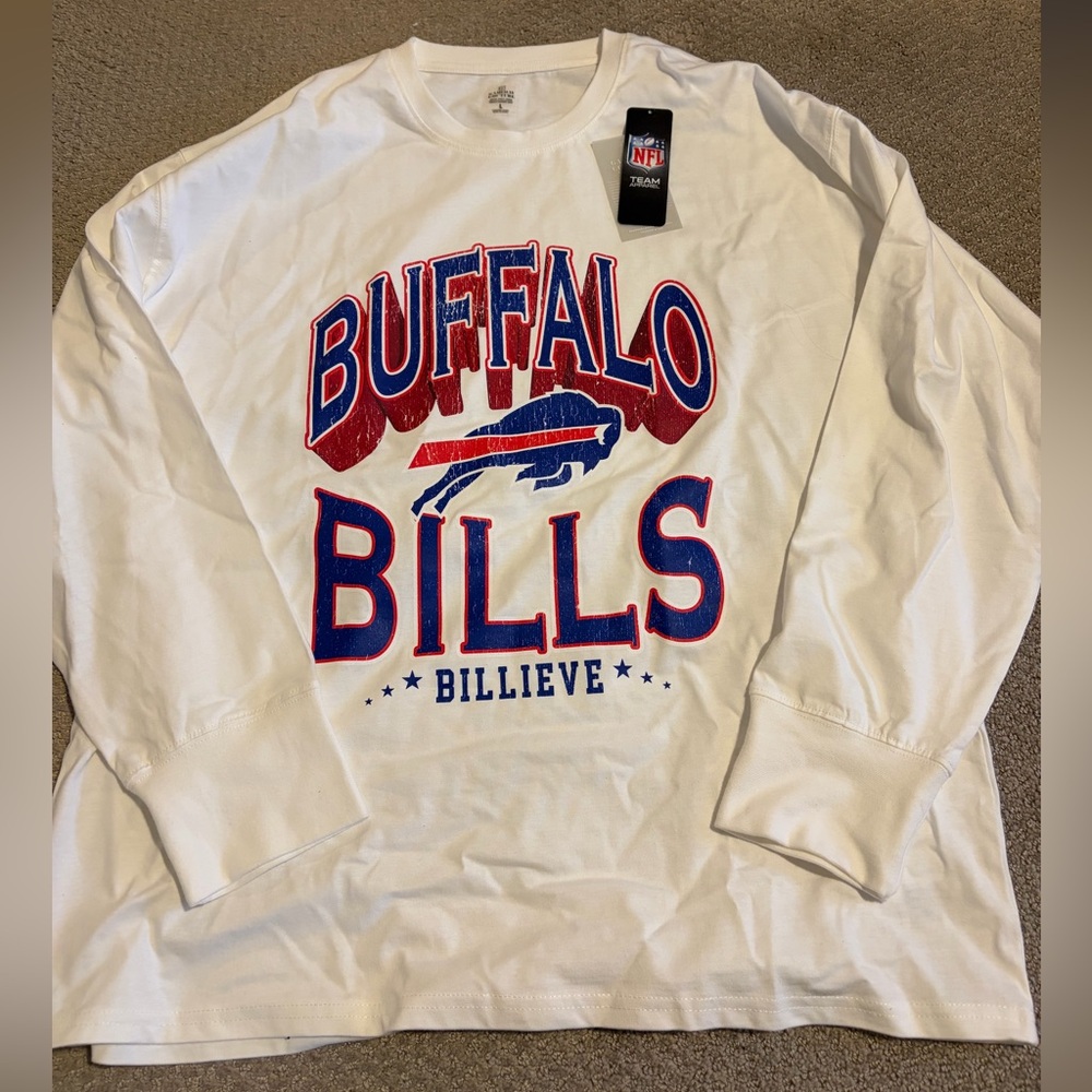 Buffalo Bills Gameday Couture Women's Time Out Oversized Long Sleeve T-Shirt